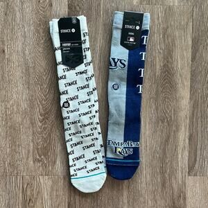 NWT MLB Tampa Bay Rays Stance Crew Socks
